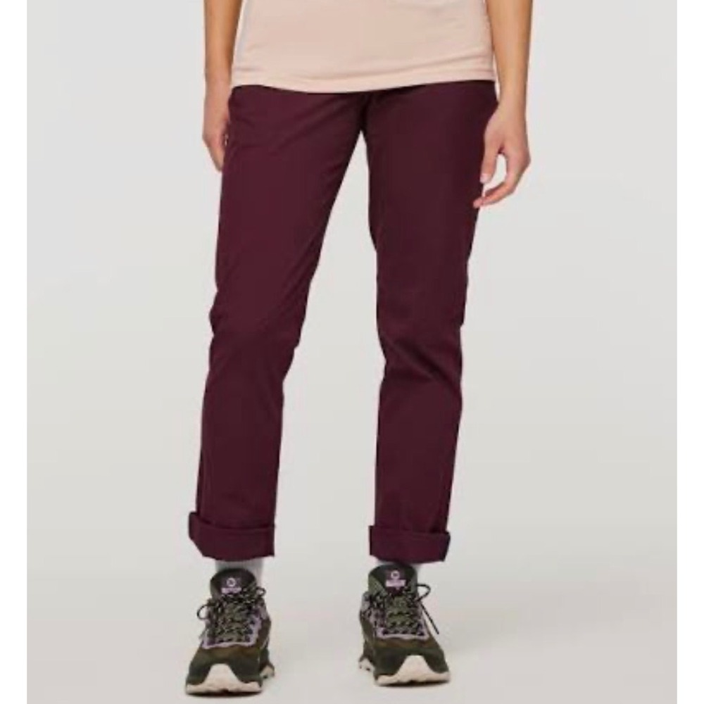 Cotopaxi Womens Salto Ripstop Pant Burgundy Tapered Hiking Travel S